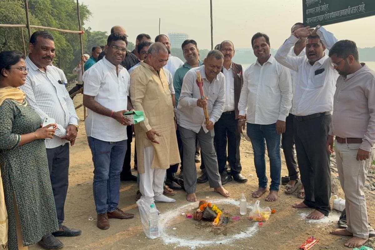 नागपुर के अंबाझरी छठ घाट का भूमिपूजन एवं निरीक्षण संपन्न, छठ पूजा की तैयारियों का जायजा