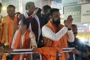Samrat Chaudhary Road Show Munger: मुंगेर में उपमुख्यमंत्री सम्राट चौधरी का शक्ति प्रदर्शन, तारापुर-जमालपुर में उमड़ा जनसैलाब
