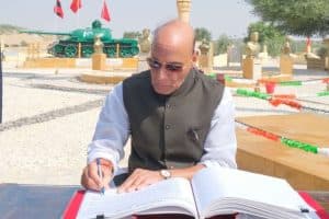 Rajnath Singh 1971 War Tribute – लौंगवाला युद्ध स्मारक, राजस्थान