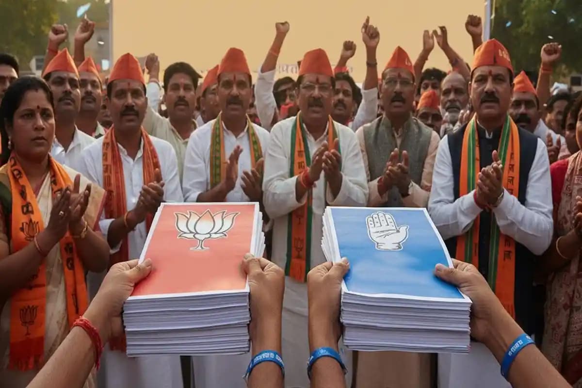 यवतमाल नगर परिषद चुनाव में नामांकन की सरगर्मी, भाजपा और कांग्रेस प्रत्याशियों ने दाखिल किए पर्चे