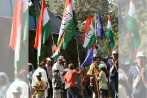 Congress Protest Kolkata: मनरेगा और ईडी छापे के खिलाफ दक्षिण कोलकाता में कांग्रेस का जोरदार विरोध प्रदर्शन