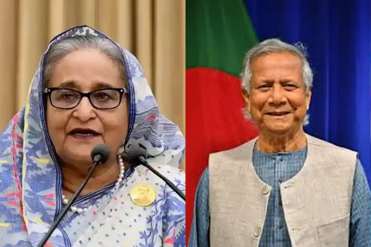 शेख हसीना ने दिल्ली से दिया बड़ा बयान, मोहम्मद यूनुस को बताया हत्यारा और फासीवादी