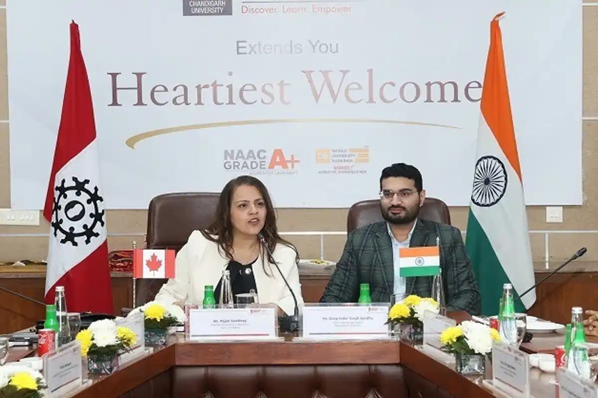कनाडा और भारत के बीच व्यापार और शिक्षा सहयोग पर जोर, कनाडाई मंत्री ने चंडीगढ़ यूनिवर्सिटी में की चर्चा
