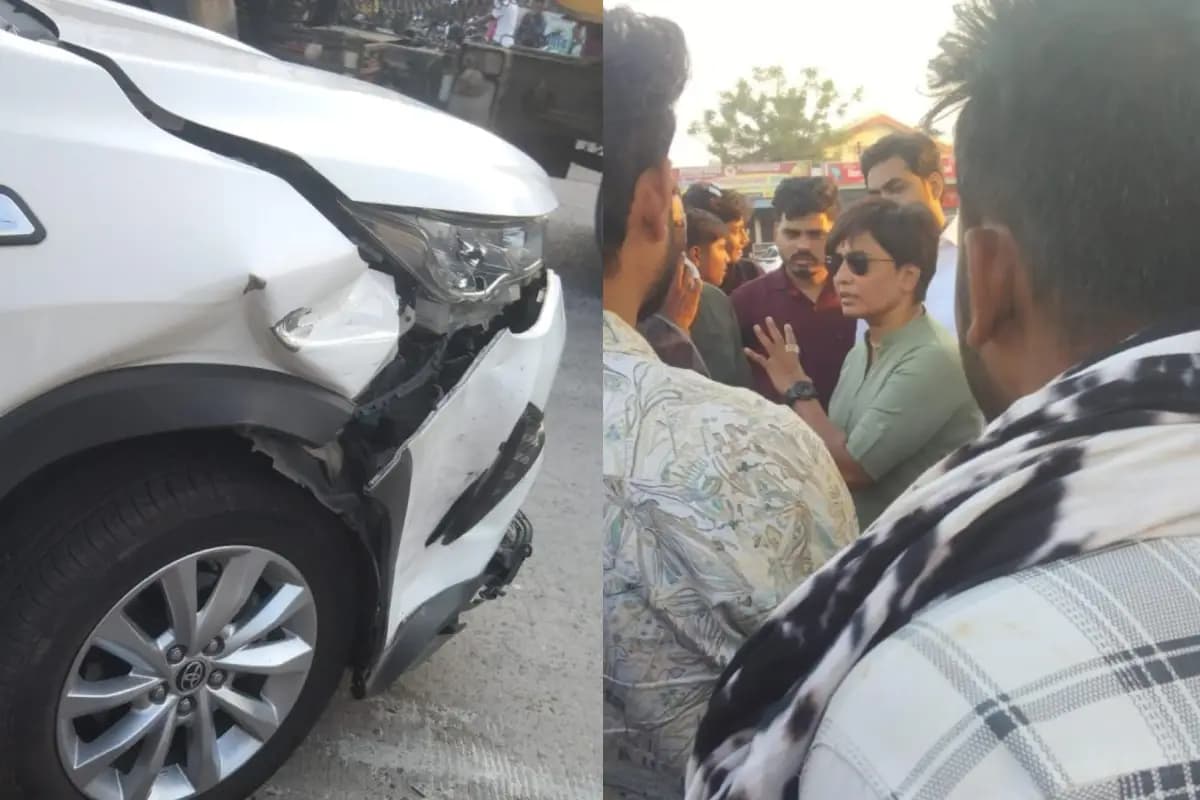 Nagpur News: खापा चौक पर कांग्रेस पर्यवेक्षिका की इनोवा से ब्रेज़ा की टक्कर, कोई हताहत नहीं