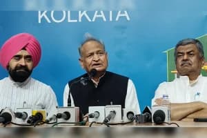 Ashok Gehlot Kolkata Press Club Bengal election BJP Congress: कोलकाता प्रेस क्लब में राजस्थान के पूर्व CM अशोक गहलोत