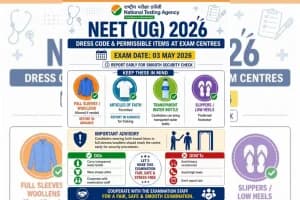 NEET UG 2026: : 3 मई को परीक्षा, NTA ने जारी किए जरूरी नियम; हील वाली सैंडल, झुमके समेत कई चीजों पर रोक