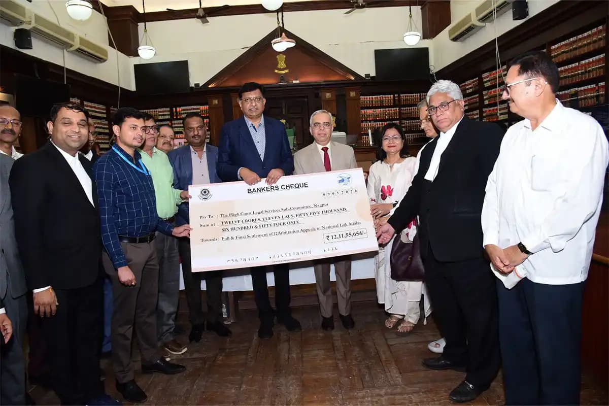 Nagpur News: राष्ट्रीय लोक अदालत में 38 मामले निपटे, राजमार्ग दावेदारों को ₹12.11 करोड़ का मुआवजा