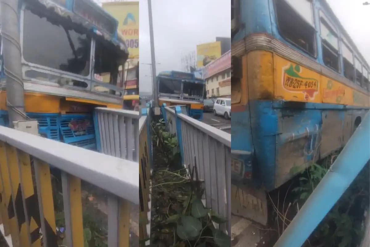 New Town bus accident Kolkata: कोल इंडिया भवन के सामने बस गार्डवाल से टकराई, कई यात्री घायल, दो की हालत गंभीर