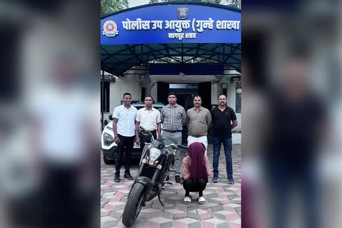 नागपुर में वाहन चोरी के मामले का खुलासा, एक आरोपी गिरफ्तार, चोरी की केटीएम बाइक बरामद