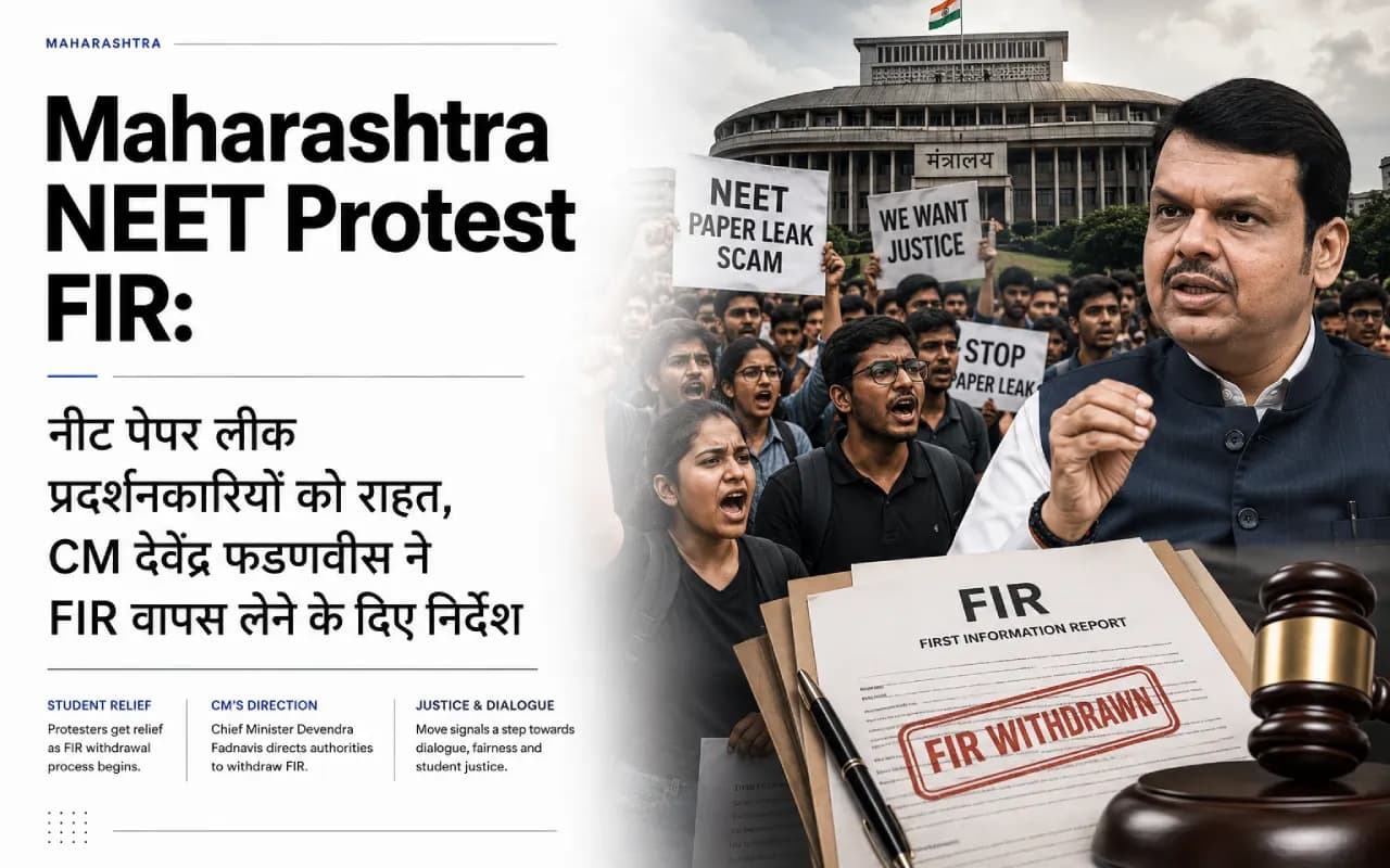 Maharashtra NEET Protest FIR: नीट पेपर लीक प्रदर्शनकारियों को राहत, CM देवेंद्र फडणवीस ने FIR वापस लेने के दिए निर्देश