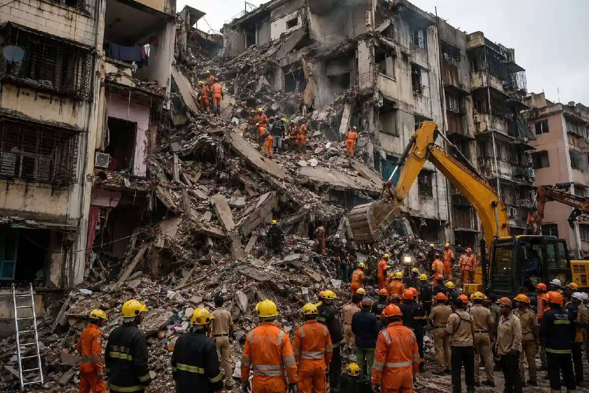 Bhiwandi Building Collapse: भिवंडी में भरभराकर गिरी 4 मंजिला इमारत की विंग, 3 की मौत, कई लोगों के दबे होने की आशंका