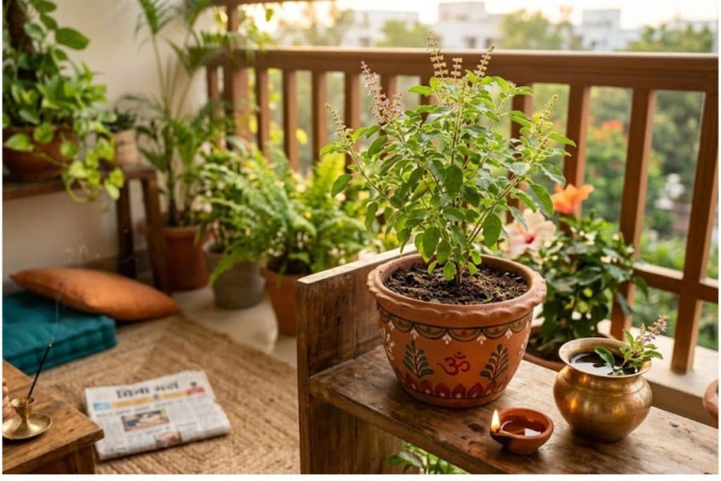 Tulsi Plant Benefits: घर में तुलसी का पौधा लगाने से सेहत सुधरती है, तनाव कम होता है और घर में सुख-समृद्धि आती है। जानिए तुलसी के 5 अद्भुत फायदे जो आपकी लाइफस्टाइल बदल देंगे।