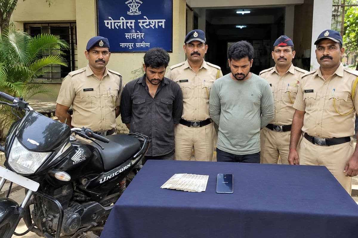 नागपुर में मारपीट कर लूट, पुलिस ने एक घंटे में दबोचे दो आरोपी