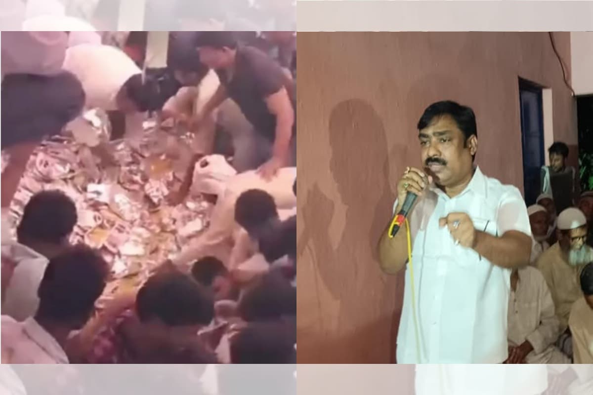 नामांकन से पूर्व दुआ कार्यक्रम में बिरयानी के लिए संघर्ष, समर्थक टूटे–फूटे