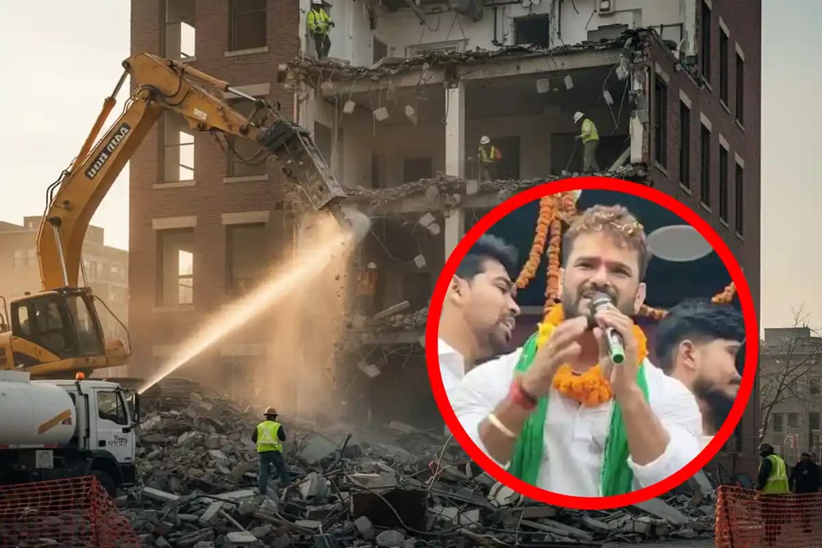 Municipal Action on Khesari Lal: खेसारी लाल के बंगले पर अवैध निर्माण नोटिस, नगर निगम ने बुलडोजर की चेतावनी दी