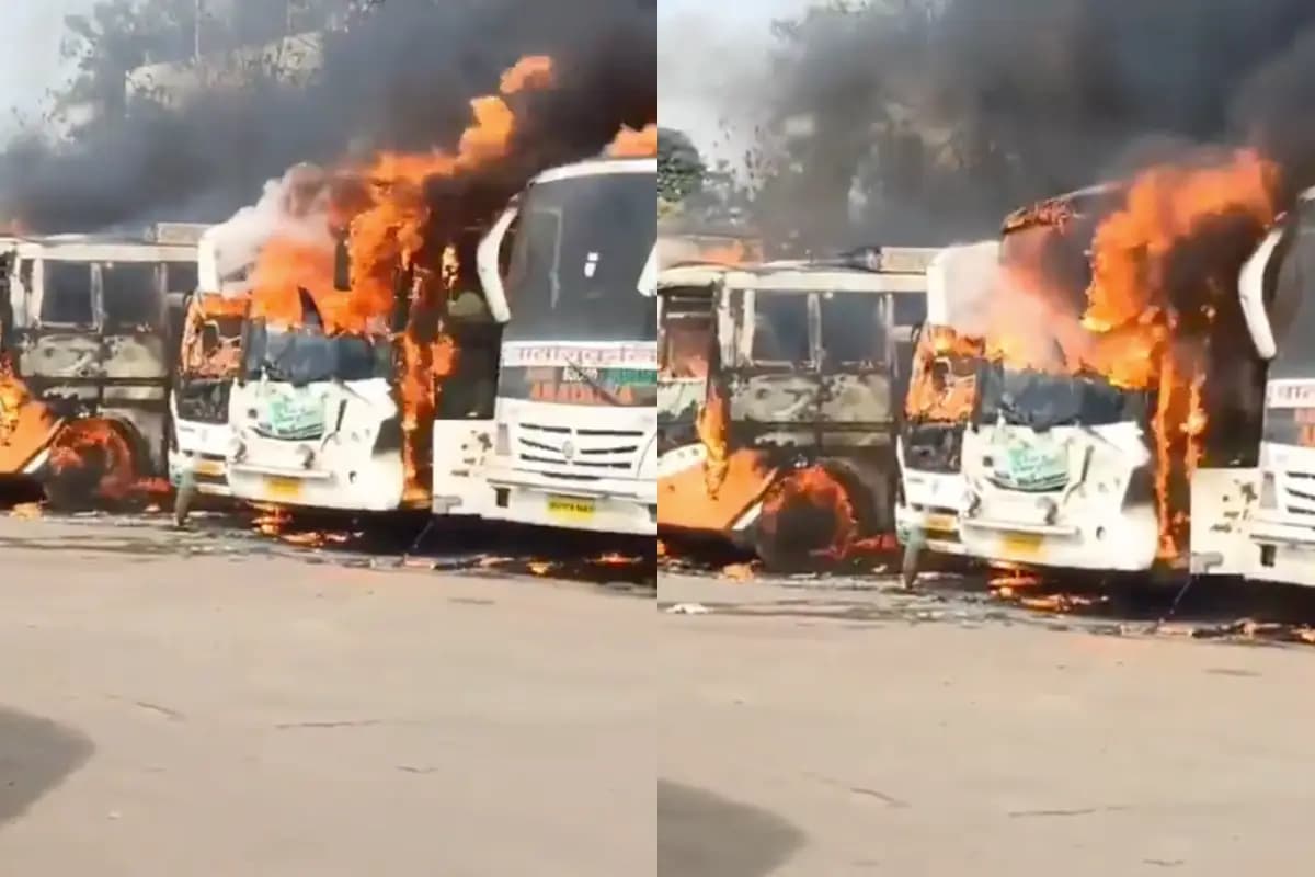 Video: रांची बस टर्मिनस में भीषण आग, छह बसें जलकर राख, सुरक्षा व्यवस्था पर सवाल