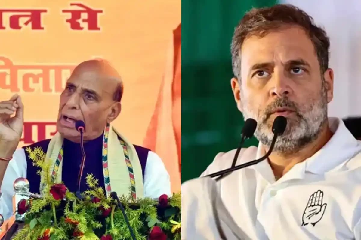 रक्षा मंत्री राजनाथ सिंह ने राहुल गांधी को दी चुनौती, सदन में हंगामा