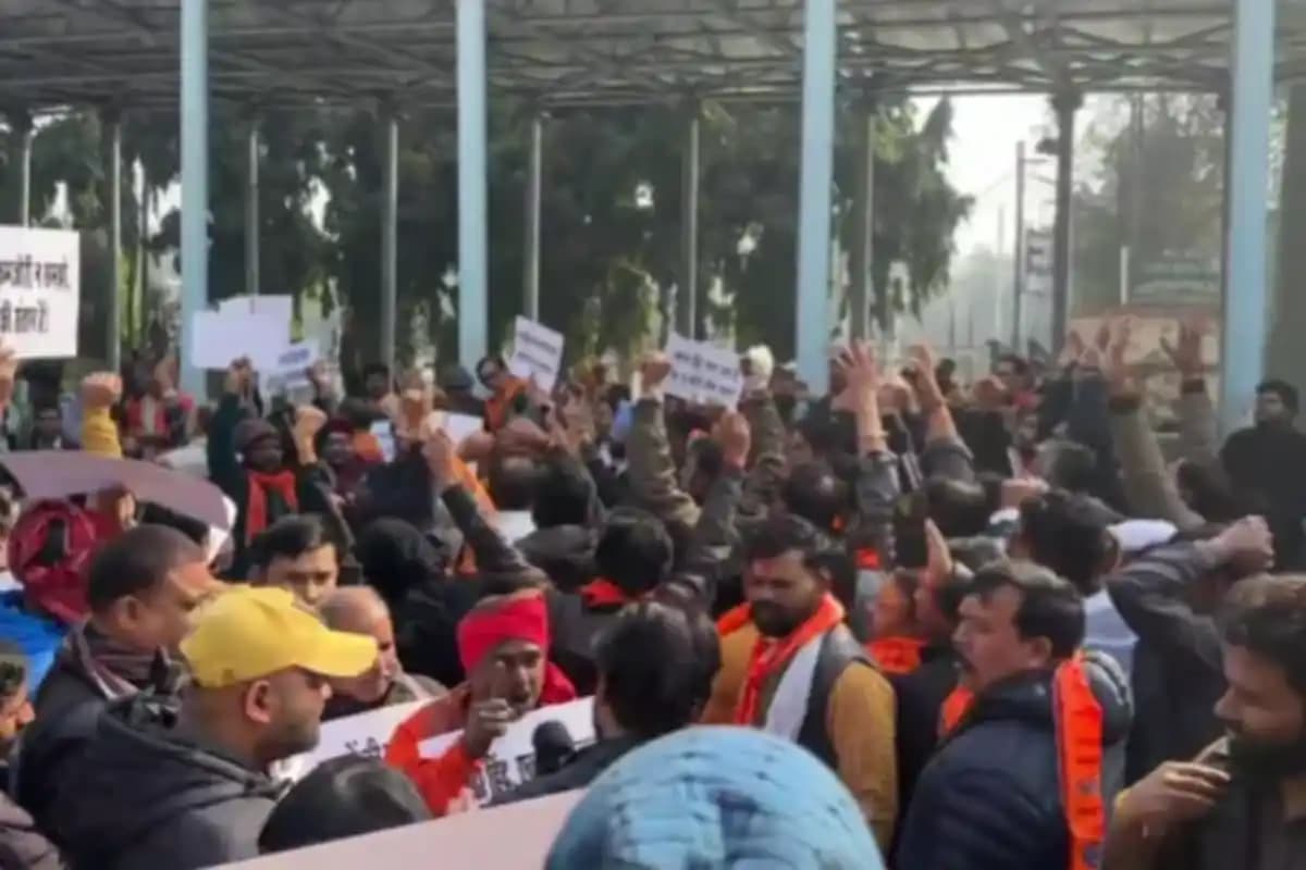 भारत और अमेरिका के गुप्त व्यापारिक समझौते के खिलाफ कांग्रेस का प्रदर्शन