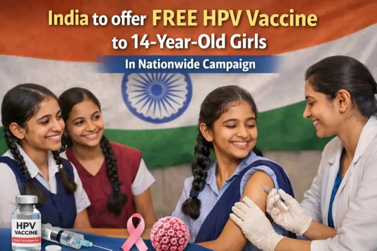 HPV Vaccination Program: भारत में महिलाओं के स्वास्थ्य के लिए बड़ा कदम, 14 साल की लड़कियों के लिए राष्ट्रीय एचपीवी टीकाकरण अभियान