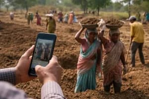 MGNREGA face authentication attendance NMMS Nagpur: मनरेगा में मजदूरों की हाजिरी के लिए नई फेस पहचान प्रणाली लागू