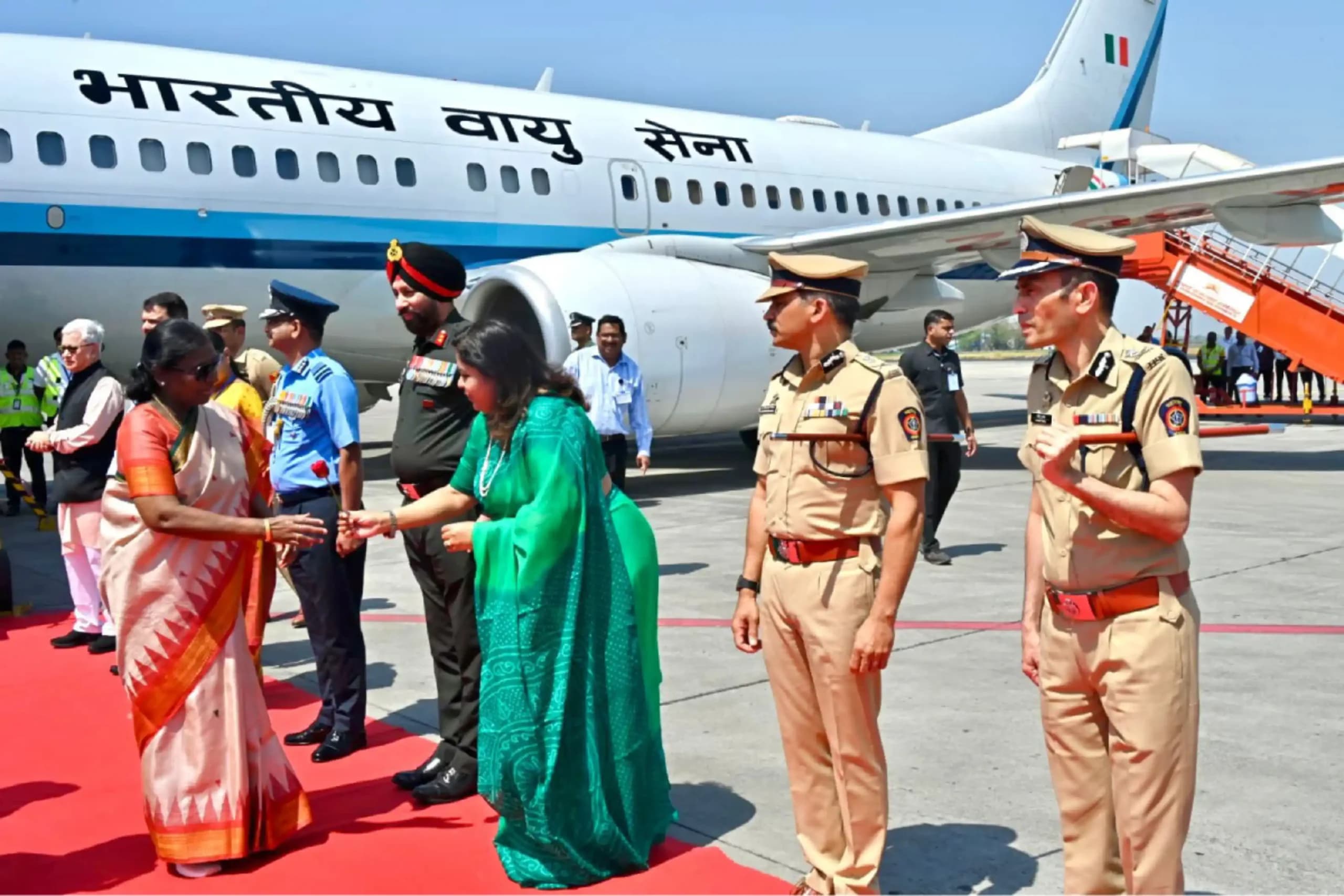नागपुर में राष्ट्रपति का आगमन, गरिमा के साथ हुआ स्वागत