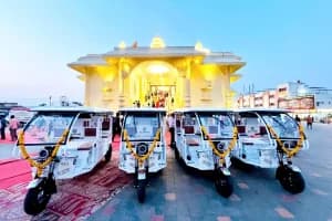 Jamsawali Dham E rickshaw service launched: जामसांवली धाम में श्रद्धालुओं की सुविधा के लिए नई ई-रिक्शा सेवा शुरू