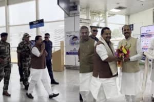 रांची पहुंचे भाजपा के राष्ट्रीय अध्यक्ष नितिन नवीन, एयरपोर्ट पर हुआ भव्य स्वागत