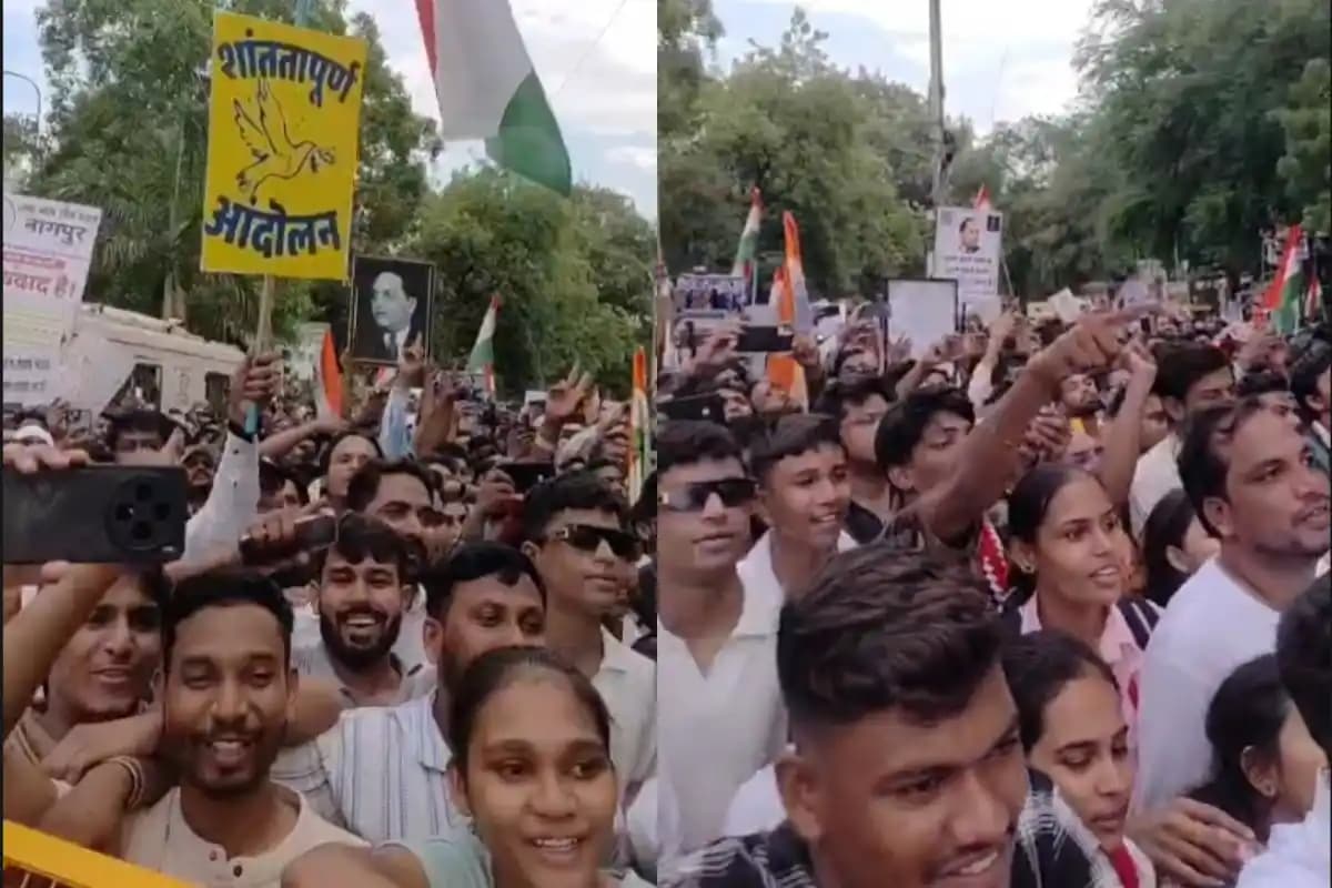 नागपुर में युवाओं का बड़ा प्रदर्शन, इस्तीफे की मांग को लेकर दिनभर चला आंदोलन