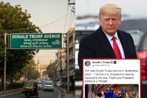 Hyderabad Donald Trump Avenue: हैदराबाद में अपने नाम की सड़क देखकर खुश हुए डोनाल्ड ट्रंप, बोले- 'थैंक यू इंडिया'