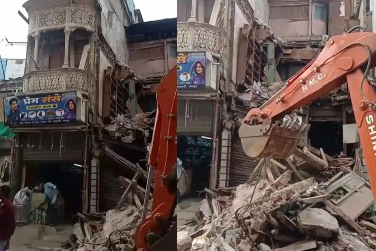 मध्य नागपुर के पुराने भंडारा रोड पर जर्जर मकान गिरा, आसपास की पुरानी इमारतों को लेकर लोगों की चिंता बढ़ी