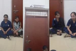 Nagpur Datta Meghe Nursing College hall ticket protest: हॉल टिकट नहीं मिलने पर छात्रों ने प्राचार्य कक्ष के बाहर किया शांतिपूर्ण धरना