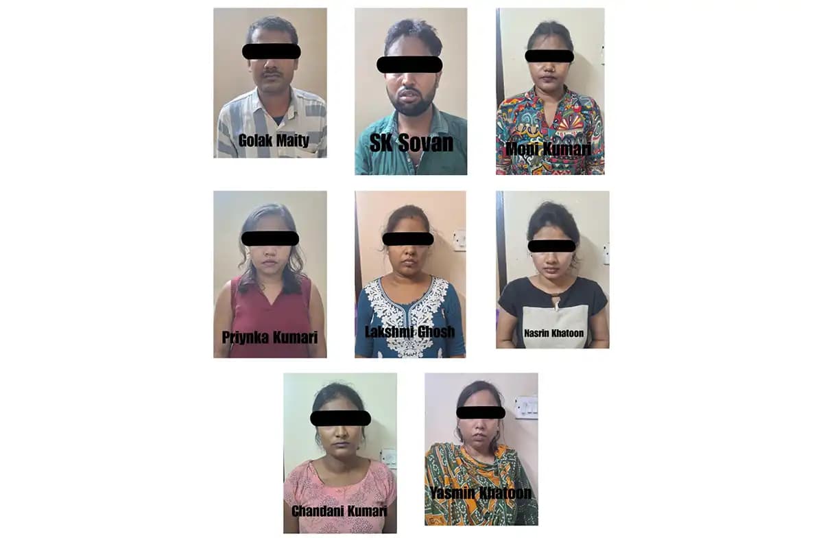 Kolkata Crime: राजडांगा में फर्जी डेटिंग सेवा के नाम पर चल रहे कॉल सेंटर पर छापा, 8 लोग गिरफ्तार