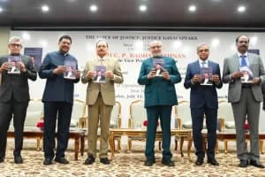 Vice President releases The Voice of Justice Justice Gavai Speaks book: नई दिल्ली में उपराष्ट्रपति ने न्यायमूर्ति बी. आर. गवई पर आधारित पुस्तक का विमोचन किया, संविधान और न्याय व्यवस्था की मजबूती पर दिया जोर