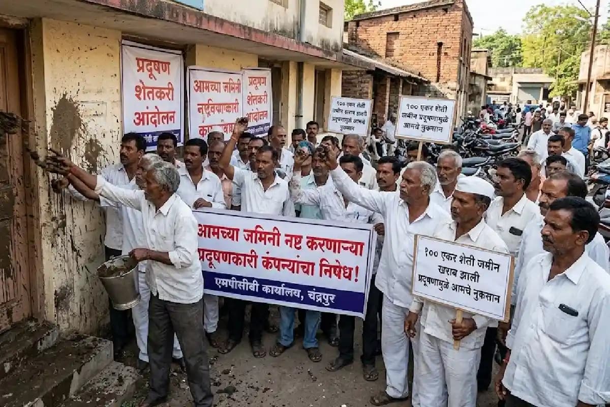 Ghugghus Pollution Farmers Protest: प्रदूषण के खिलाफ किसानों का गुस्सा, एमपीसीबी कार्यालय में जताया विरोध