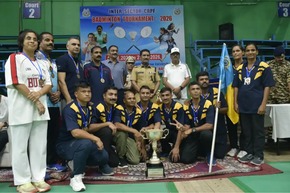 नागपुर में इंटर सेक्टर बैडमिंटन प्रतियोगिता-2026 का समापन, संचार सेक्टर बना विजेता
