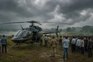 Bhandara Helicopter Emergency Landing: भंडारा में टला बड़ा खतरा, खराब मौसम के बीच पायलट ने खुले मैदान में उतारा हेलीकॉप्टर