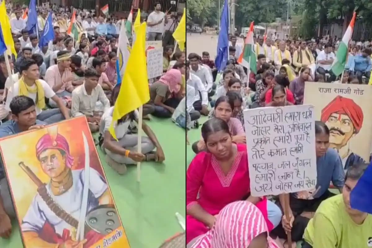 नागपुर में आदिवासी समाज का मोर्चा, मृतकों के परिवारों को एक करोड़ रुपये मुआवजा देने की मांग