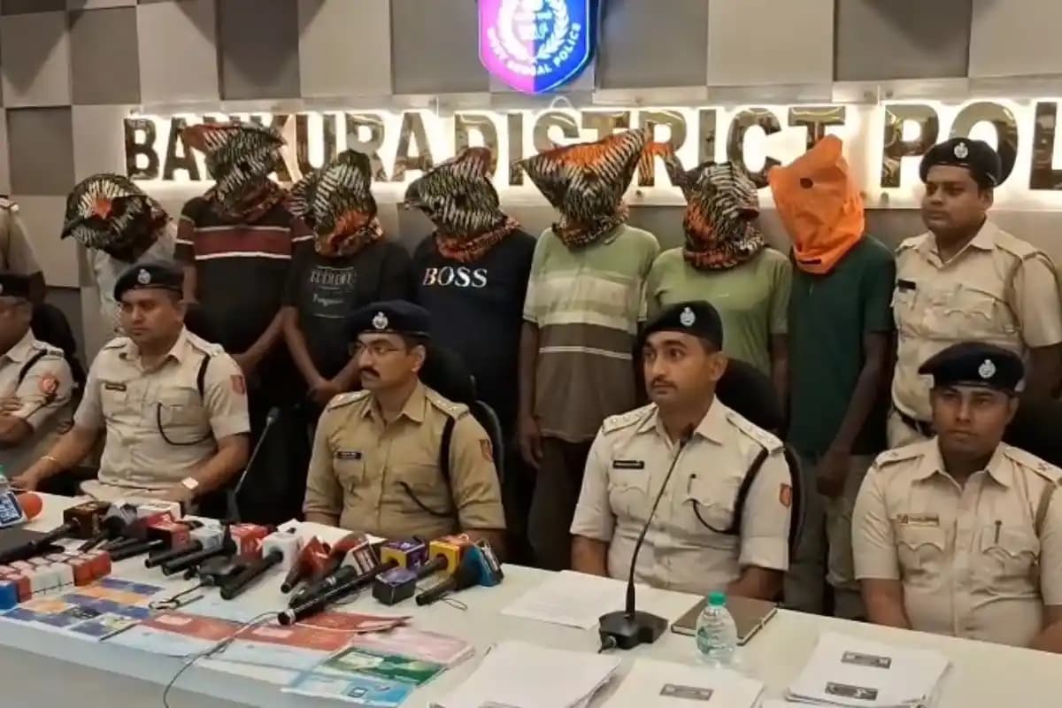 बांकुड़ा में 72 करोड़ रुपये के साइबर ठगी गिरोह का खुलासा, 7 आरोपी गिरफ्तार