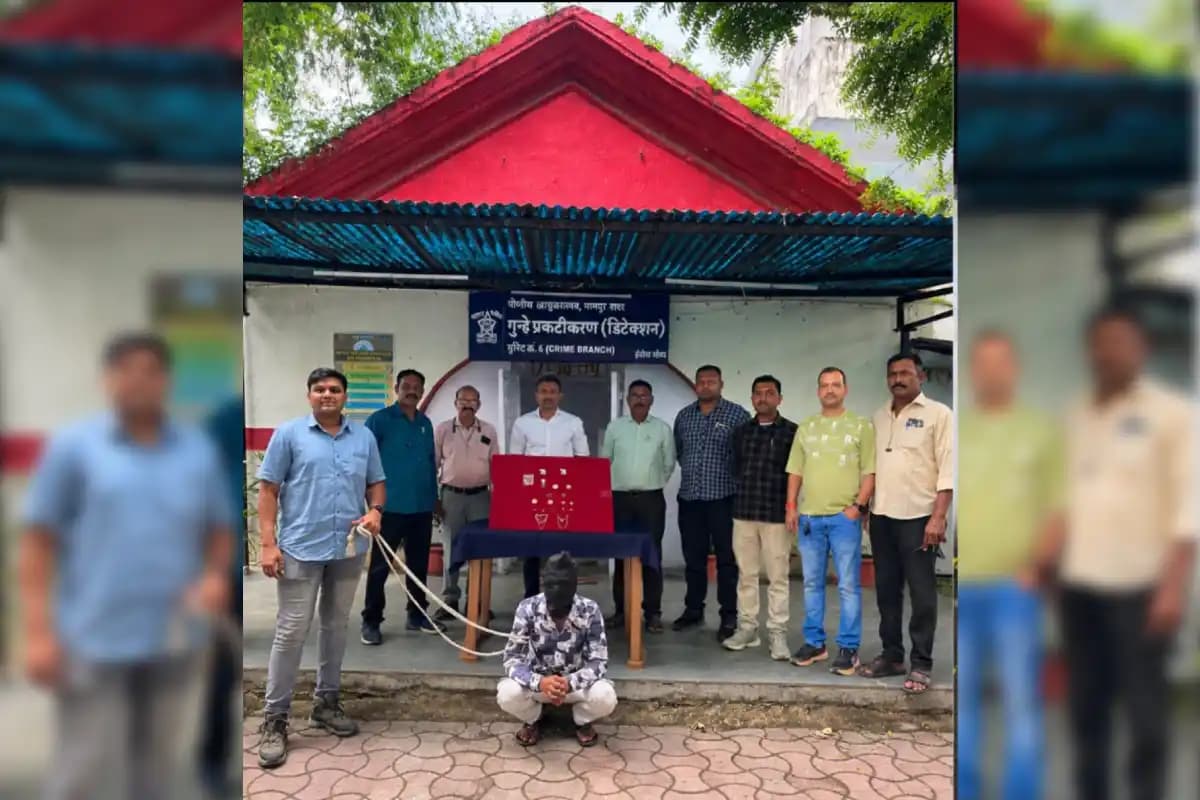 नागपुर में घरफोड़़ी मामले का आरोपी गिरफ्तार, 16 हजार रुपये के चांदी के आभूषण बरामद