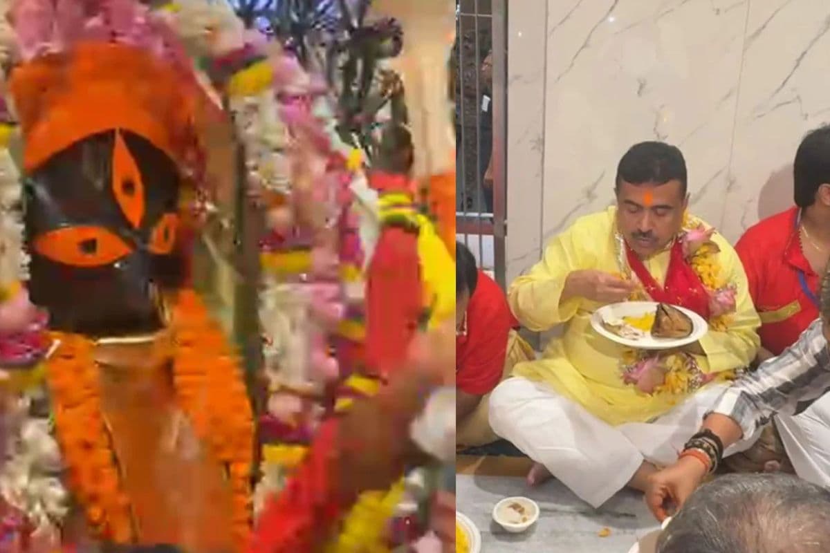 कौशिकी अमावस्या पर शुभेंदु अधिकारी ने कालीघाट मंदिर में की पूजा,मां के प्रसाद में ग्रहण किया फिश फ्राई और पुलाव