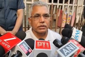 West Bengal News TMC Name and Symbol Freeze: खड़गपुर में दिलीप घोष ने ममता बनर्जी और केंद्र से जुड़े कई मुद्दों पर रखी बात
