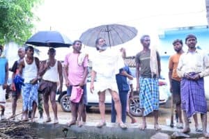Hemant Soren in Nemra Village Farmers