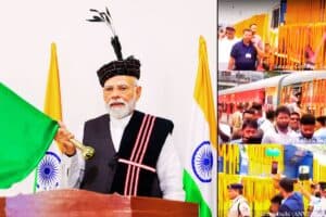 Indian Railways News mizoram connects with train pm modi flagsoff rajdhani express
