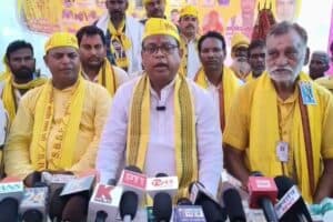 SBSP Holds Massive Rally in Kaimur, Stakes Claim on 29 Seats, Talks with NDA Ongoing