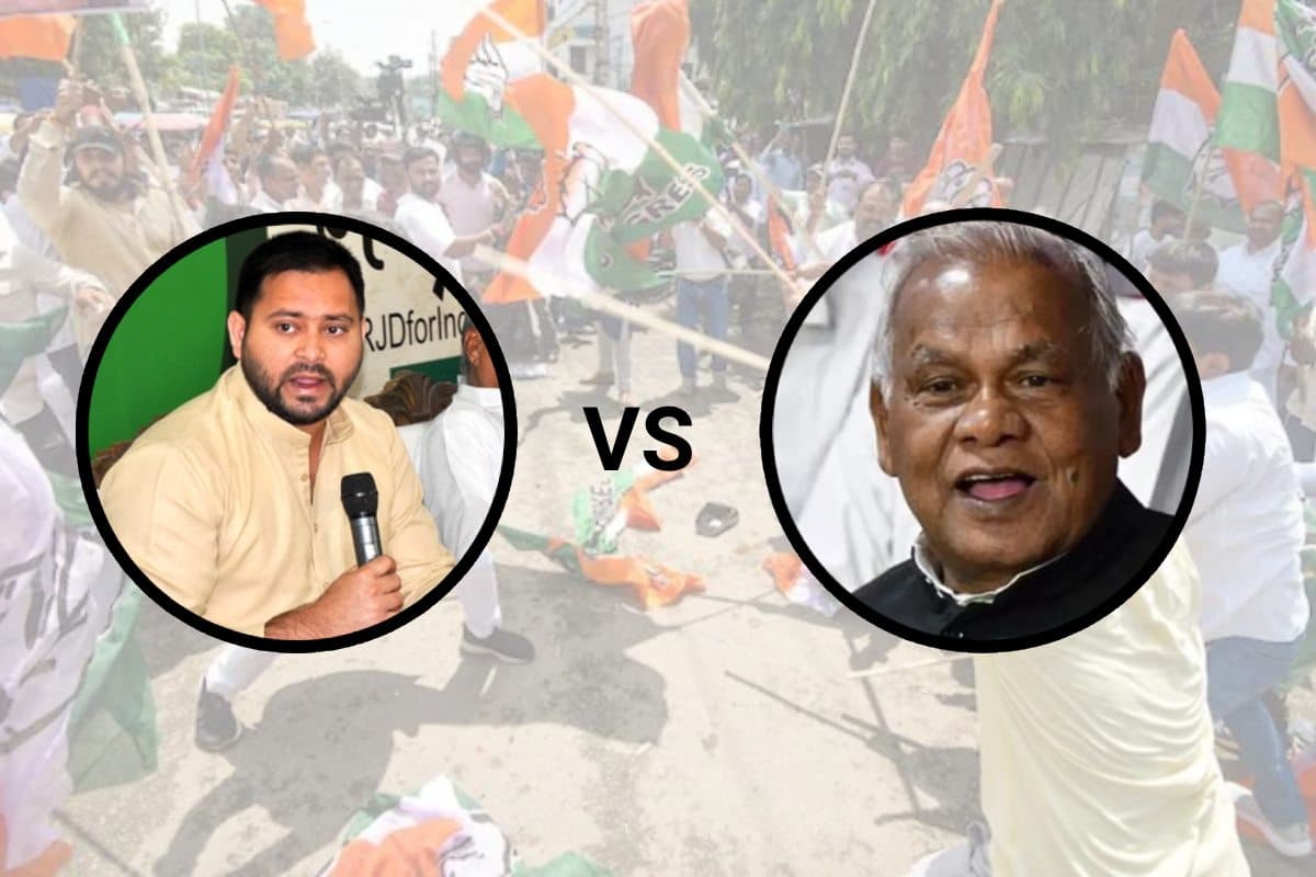 Tejashwi Yadav vs Jitan Ram Manjhi: देवी माँ से माफी मांगने की मांग पर सियासी घमासान