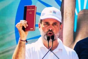 Voter Adhikar Yatra patna Rahul Gandhi hydrogen bomb