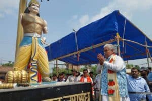 Bodhgaya Magadh Samrat Jarasandh Statue Vandalism