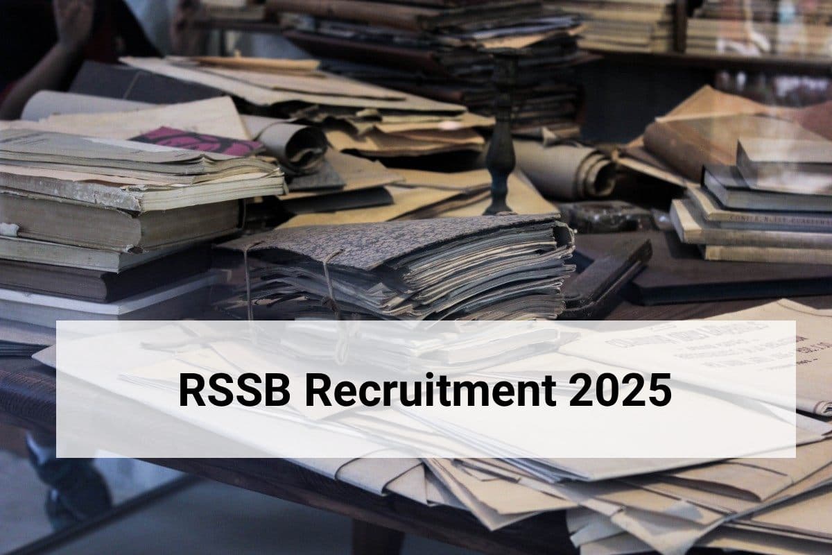 RSSB भर्ती 2025: राजस्थान में आयुष अधिकारी के 1535 पदों के लिए आवेदन शुरू, योग्यता और फीस सहित पूरी जानकारी