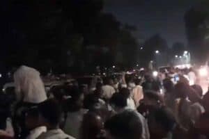 Rabri Devi Residence Protest