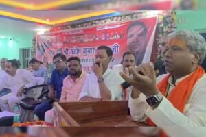 Bihar Politics: NDA सम्मेलन में संतोष कुमार सुमन का हमला, महागठबंधन पर सवाल